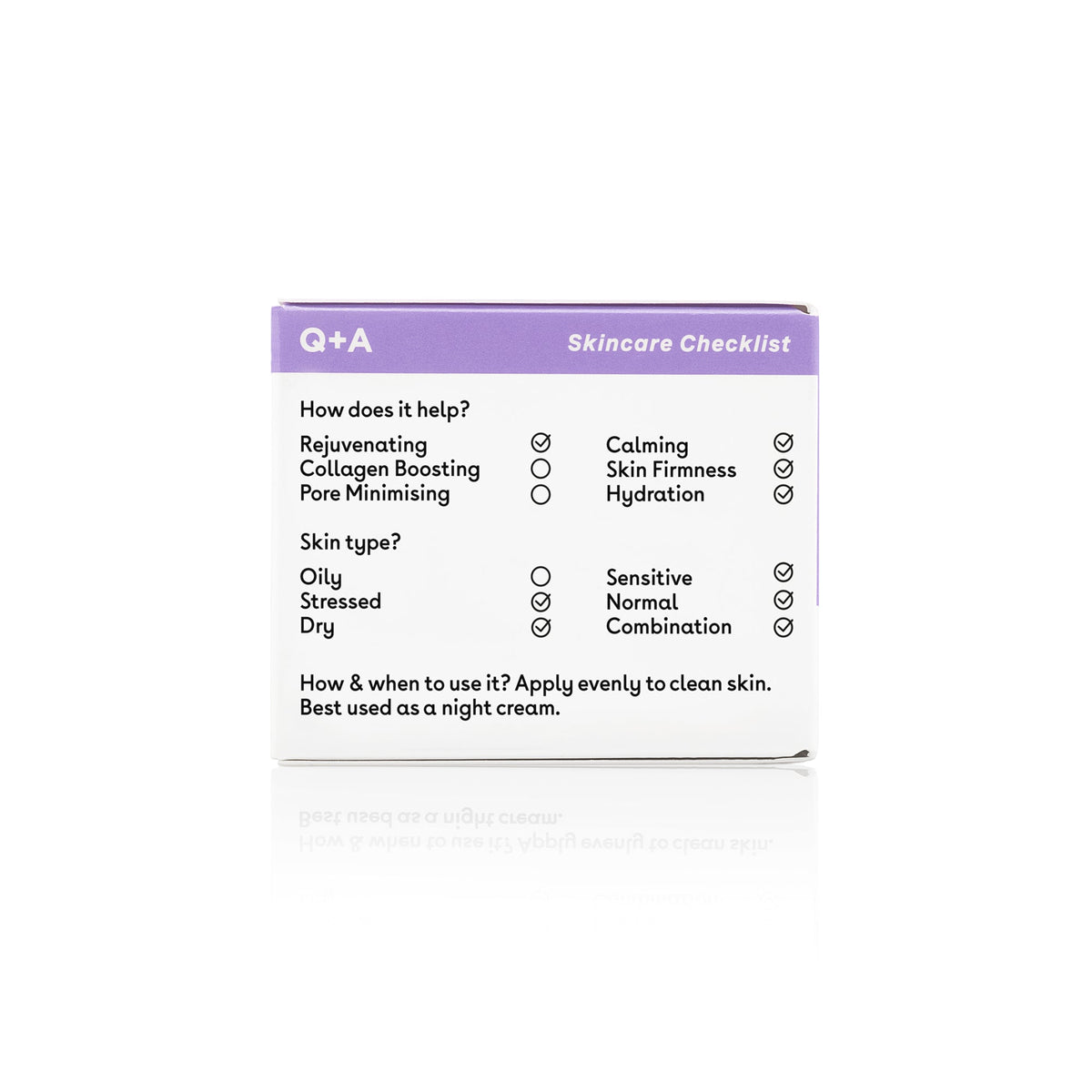 Q+A Chamomile Night Cream