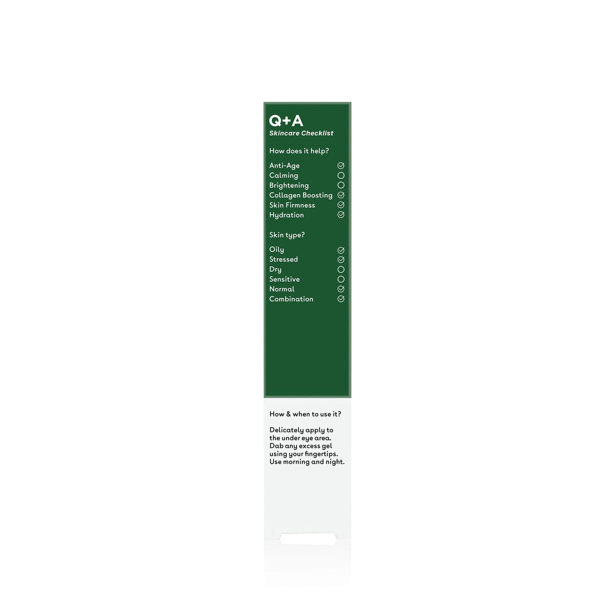 Q+A Seaweed Peptide Eye Gel