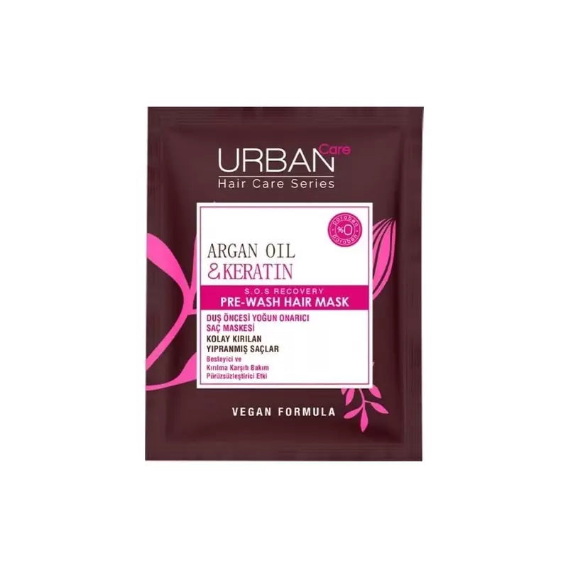 URBAN CARE MASQUE NOURRISSANT AVANT LAVAGE ARGAN & KÉRATINE 50ML