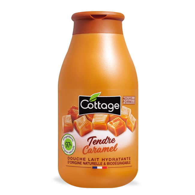 Cottage Douche & Bain Lait Hydratant Tendre Caramel 250ml