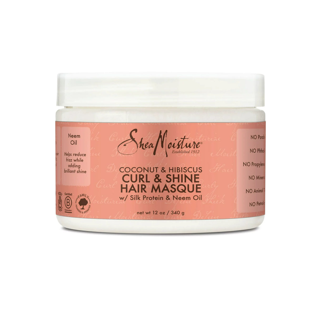 Shea Moisture COCONUT & HIBISCUS CURL & SHINE HAIR MASQUE