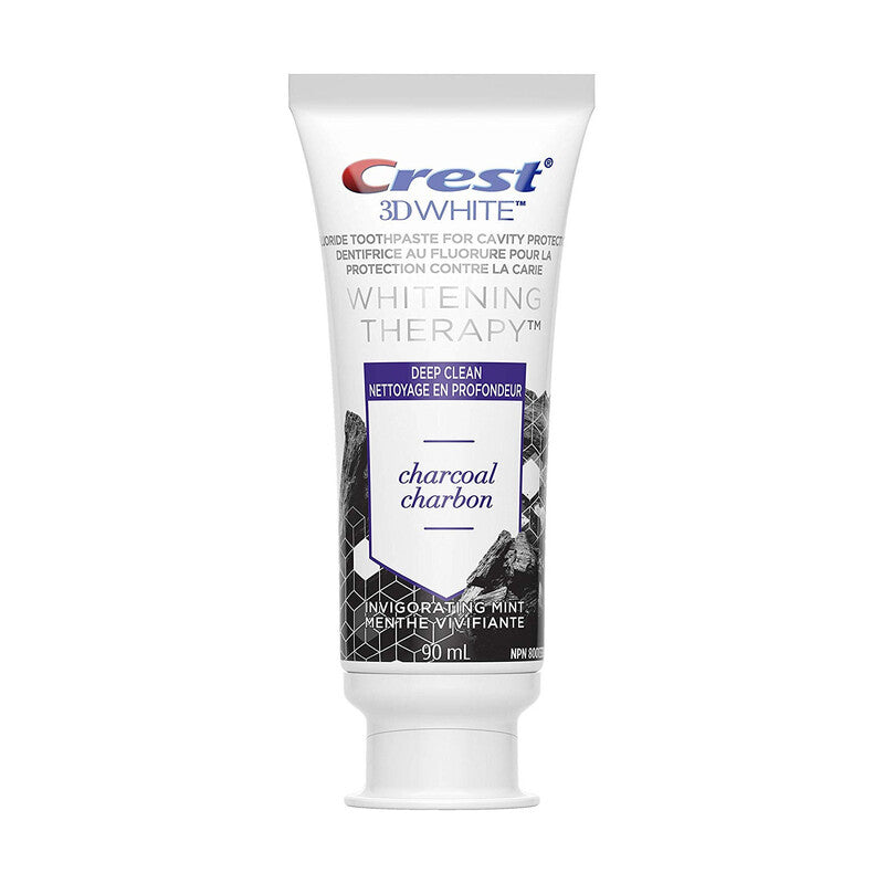 CREST CHARCOAL TOOTHPASTE, 3D WHITE WHITENING THERAPY