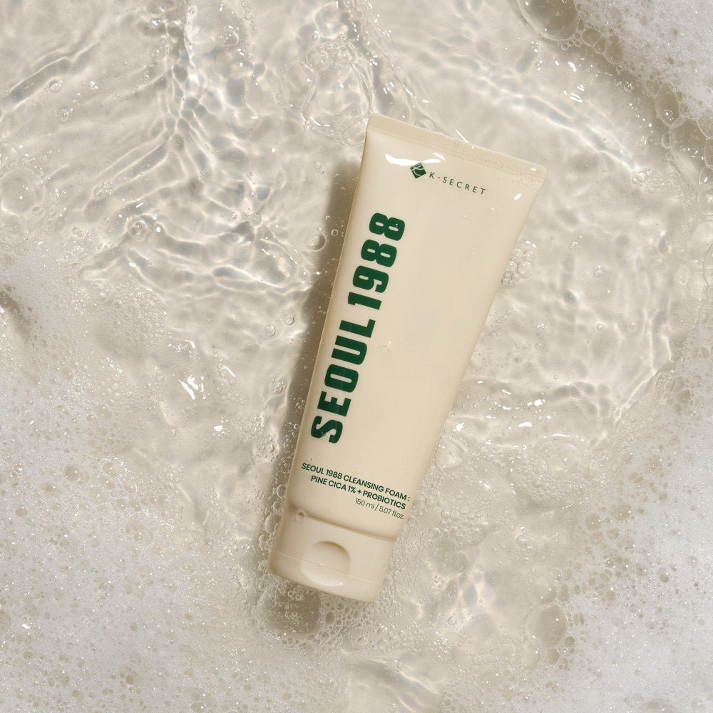 K-SECRET SEOUL 1988 Cleansing Foam : Pine Cica 1% + Probiotics 150ml