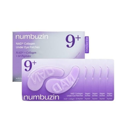 No.9 NAD+ Collagen Under Eye Patches 5EA – Patchs Contour des Yeux Hydratants & Raffermissants