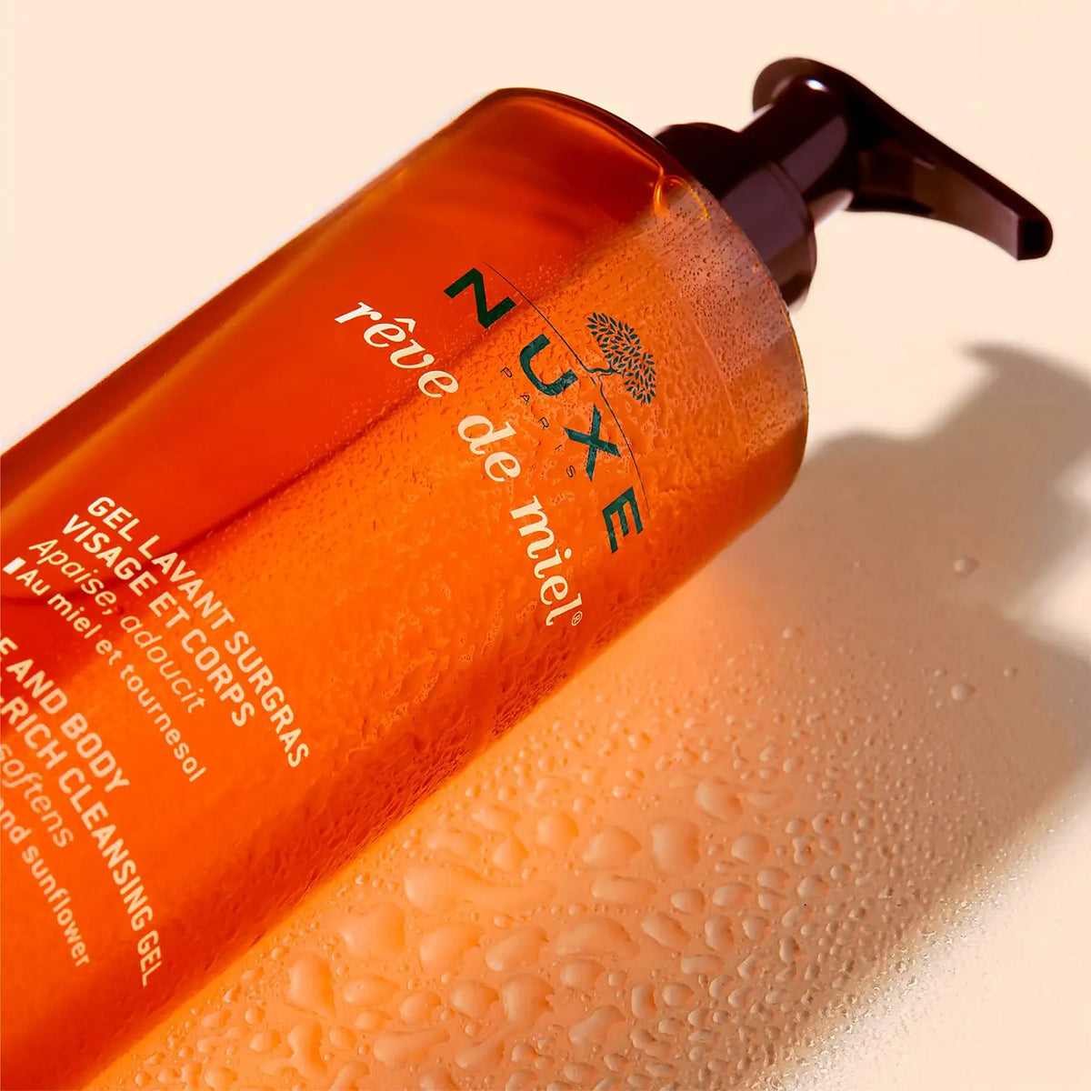 NUXE Gel lavant surgras visage et corps, Rêve de Miel