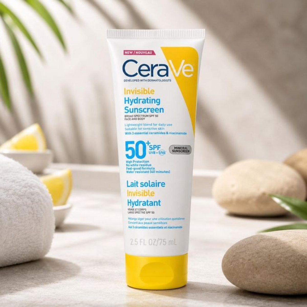 CeraVe  Lait Solaire Invisible Hydratant SPF 50+ 75 ml