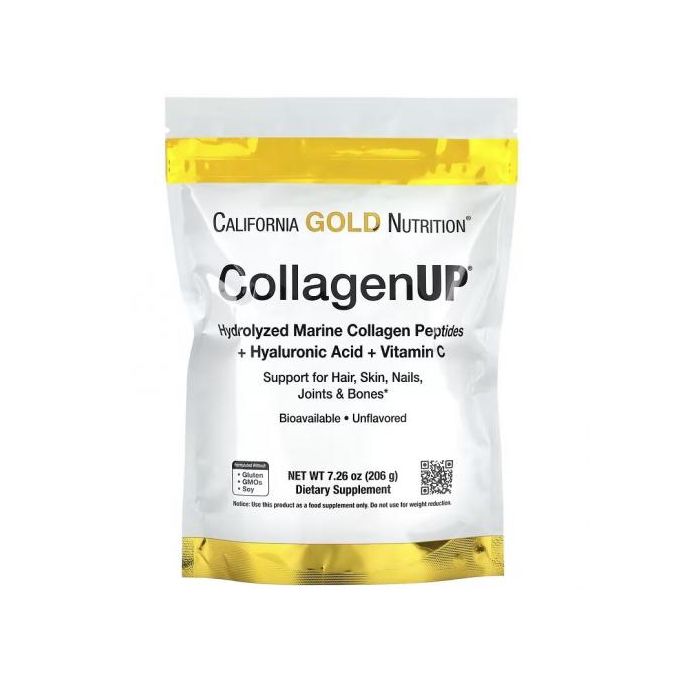 Collagen UP Peptides de collagène d’origine marine + Acide hyaluronique +Vitamine C (206 g)