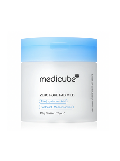 Medicube Zero Pore Pad Mild – Disques Exfoliants Doux pour Pores & Texture de Peau