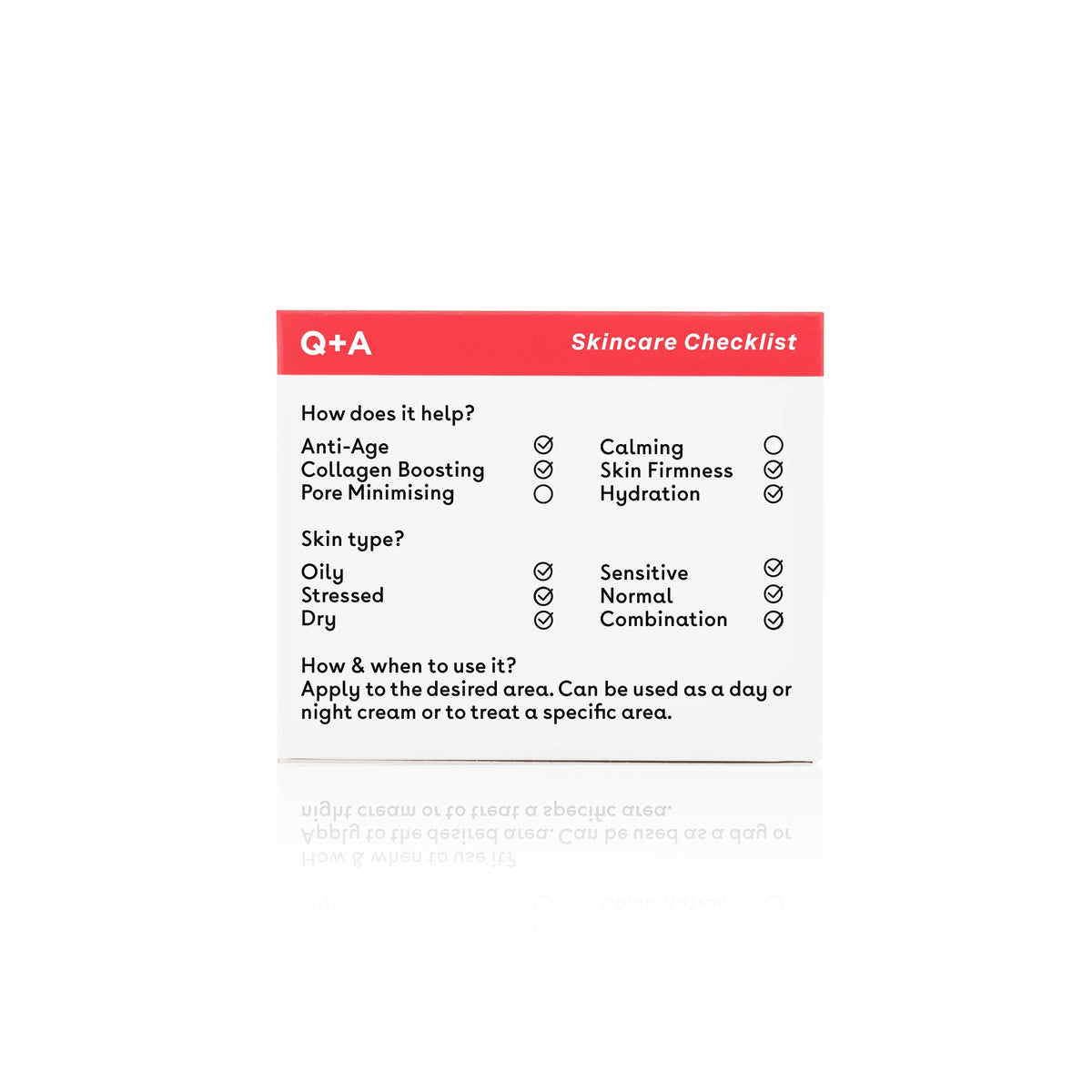 Q+A 5-HTP Face & Neck Cream