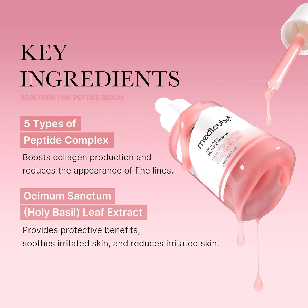 MEDICUBE - PDRN Pink Peptide Serum - 30ml