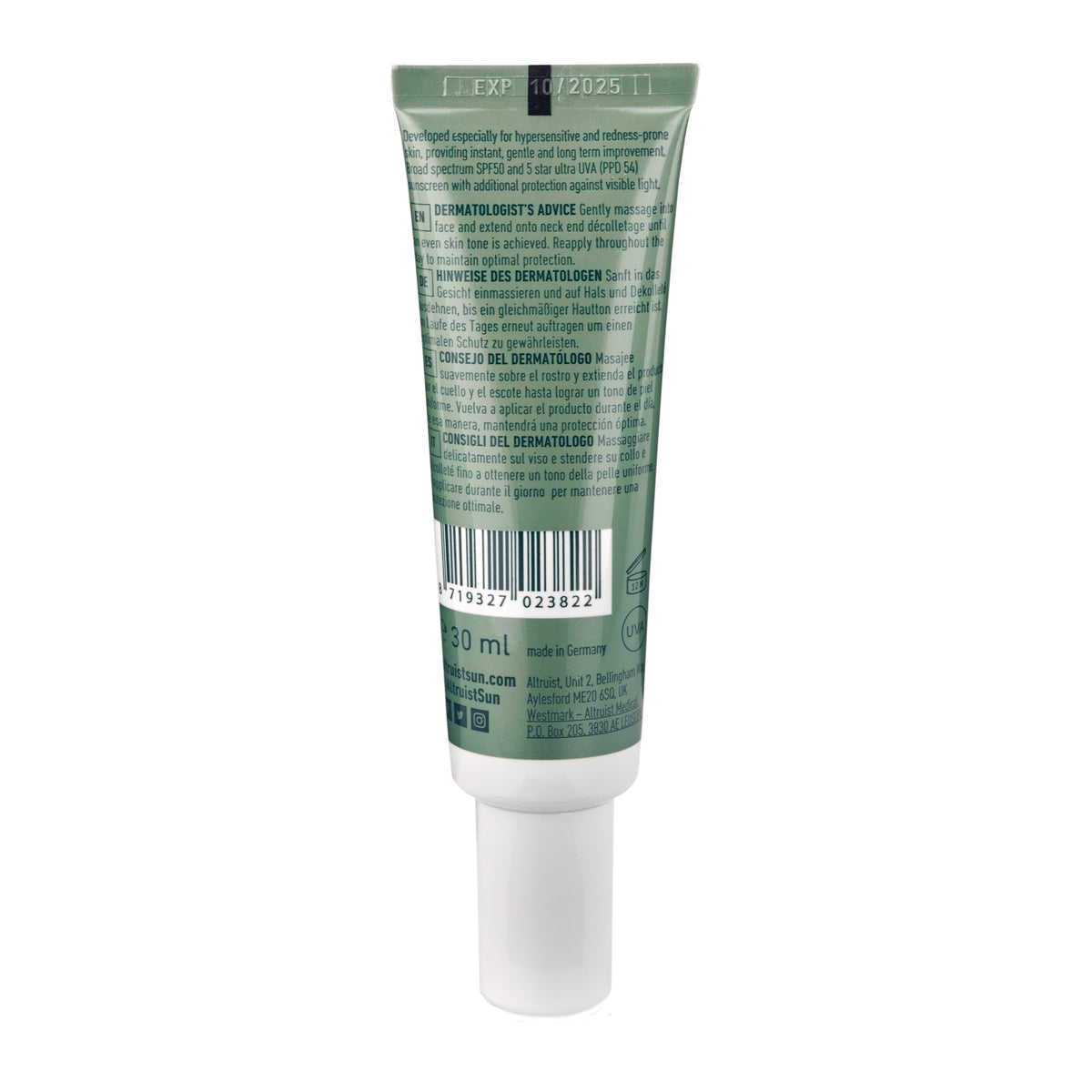 ALTRUIST Anti-redness & Pigmentation SPF50 30ml