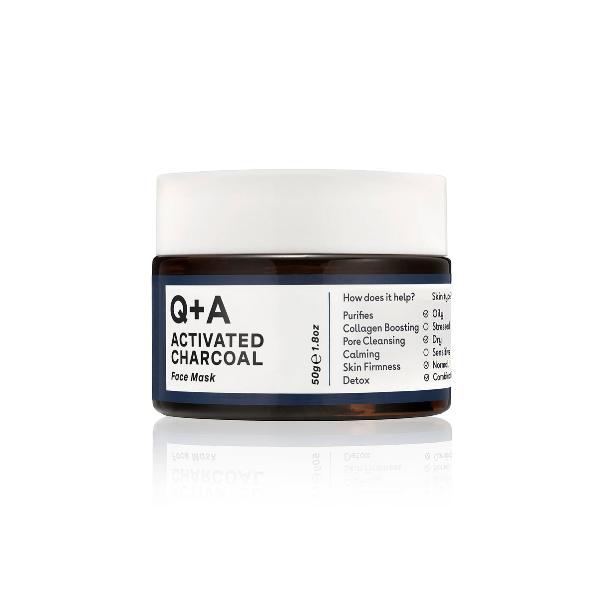 Q+A Activated Charcoal Face Mask