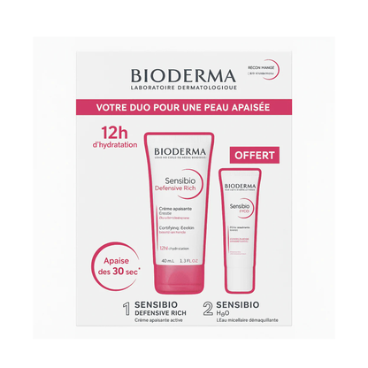 BIODERMA Sensibio Rich 40ml + Sensibio Gel Contour Yeux 15 ml Pack