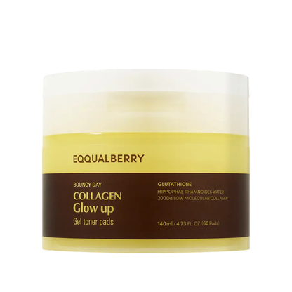 EQQUALBERRY Bouncy Day Collagen Glow up Gel Toner Pads