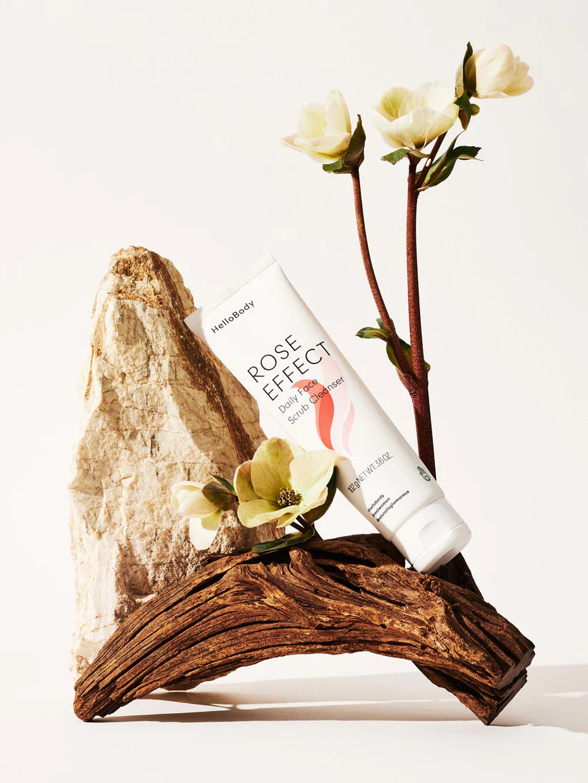 HelloBody - Exfoliant visage doux Rose Effect