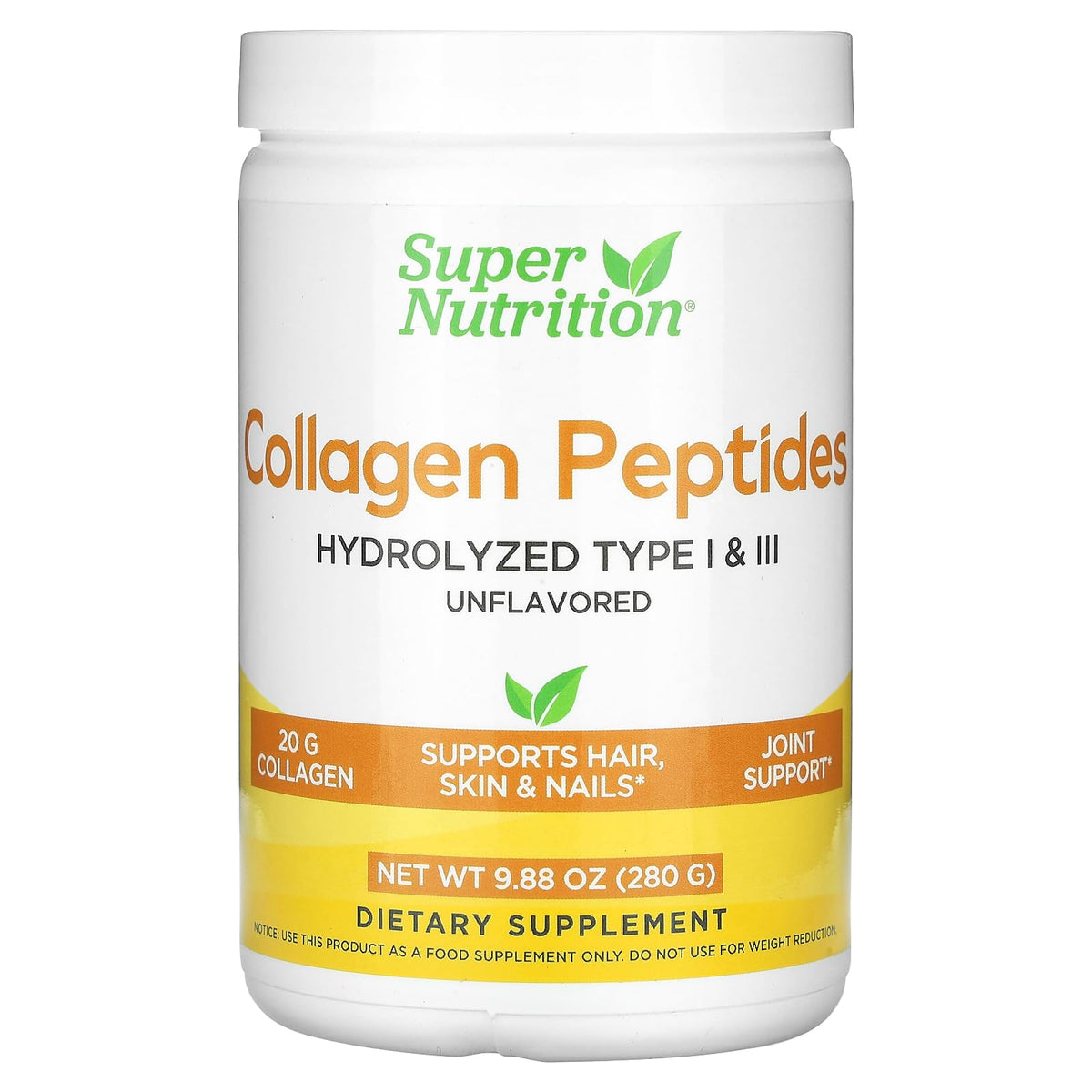 Super Nutrition Collagen Peptides Unflavored 280 g