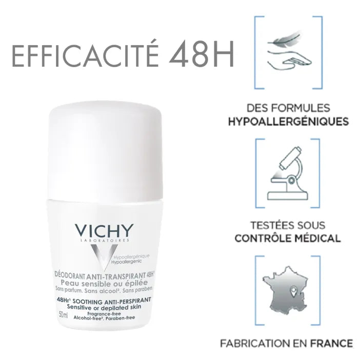 Vichy Déodorant Bille Bouchon Blanc