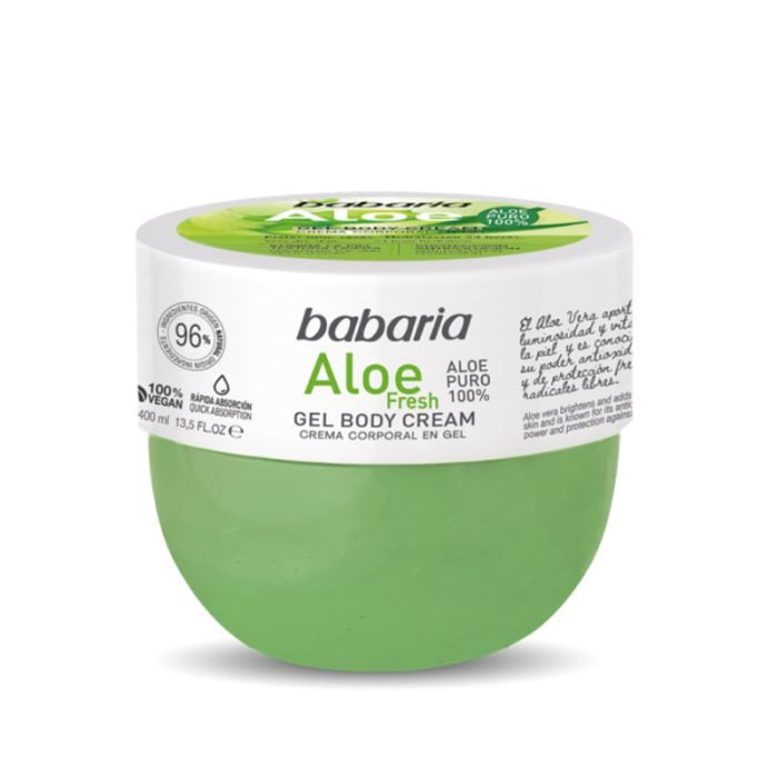 BABARIA Crème Corporelle Après Soleil Fraîche À L’Aloe Vera 400ml