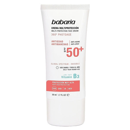 BABARIA Ecran Solaire Peau Nature SPF 50