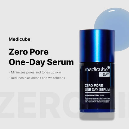 Medicube Zero Pore One Day Serum 30ml – AHA, BHA, PHA 15.2%
