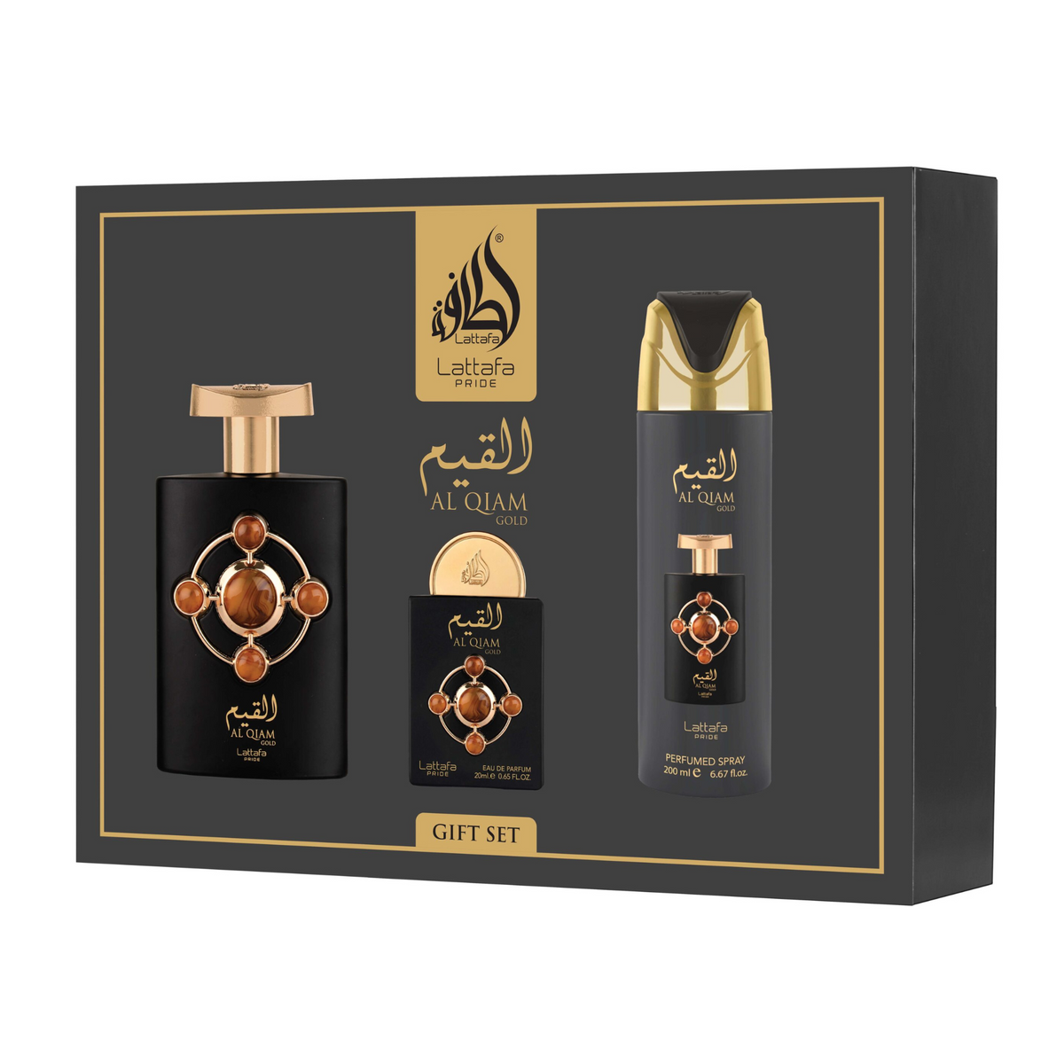 Lattafa - Giftset Al Qiam Gold -3pc