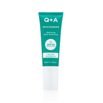 Q+A Niacinamide SPF 50 Créme Solaire quotidien équilibrant