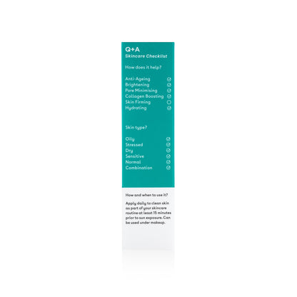 Q+A Niacinamide SPF 50 Créme Solaire quotidien équilibrant