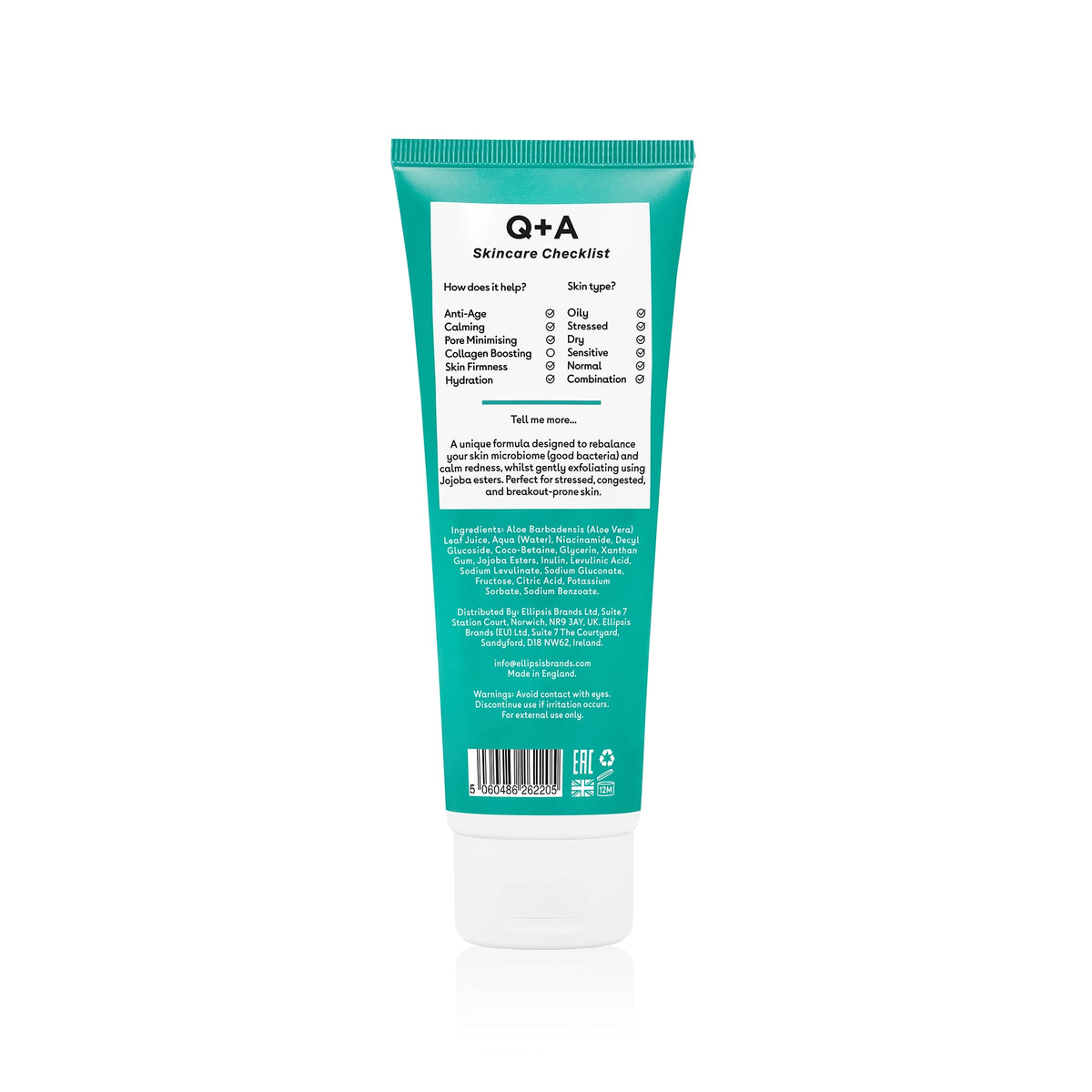 Q+A Niacinamide Gentle Exfoliating Cleanser