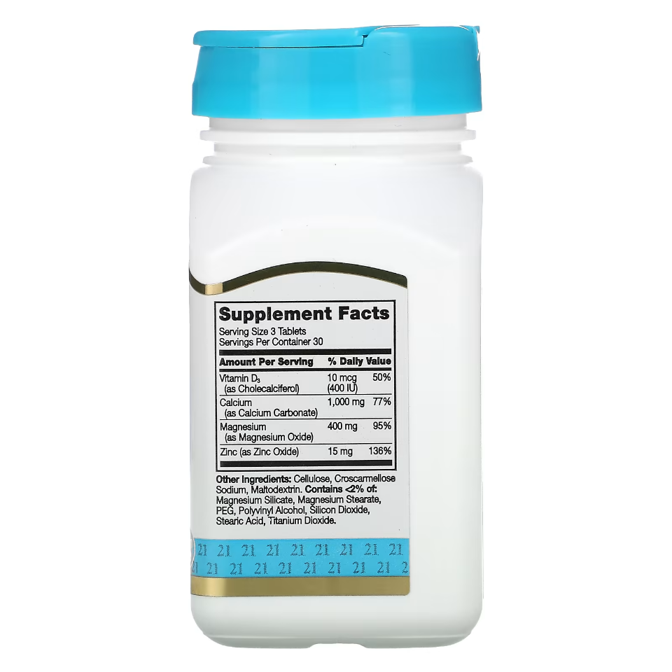 Calcium Magnesium Zinc D3 - 21st Century