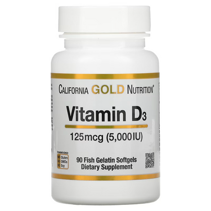 Vitamin D3, 50 mcg  (2,000IU) - CALIFORNIA GOLD NUTRITION
