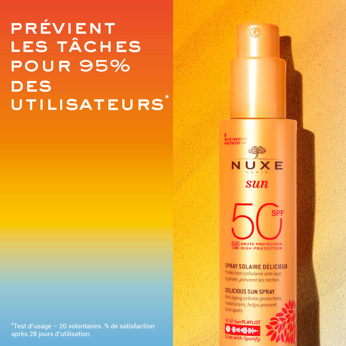 NUXE SPRAY SOLAIRE FONDANT HAUTE PROTECTION SPF50
