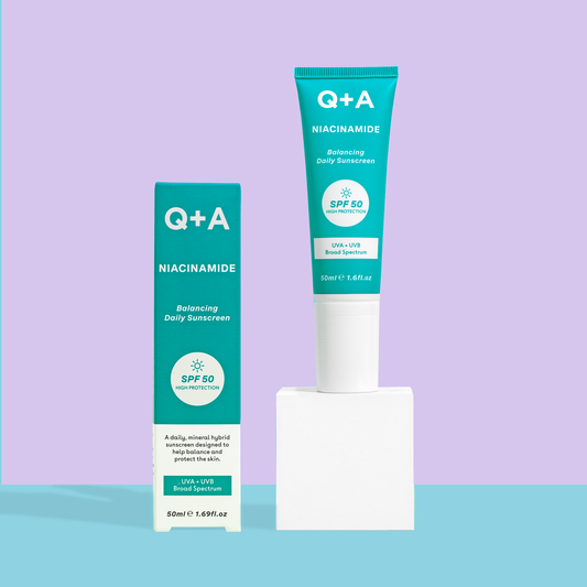 Q+A Niacinamide SPF 50 Créme Solaire quotidien équilibrant