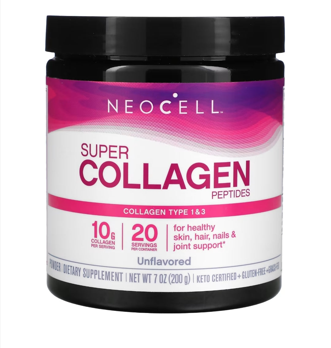 NeoCellPeptides Super Collagen, Non aromatisés, 200 g