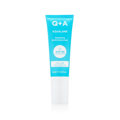 Q+A Squalane SPF 50 Crème Solaire Hydratante Quotidienne
