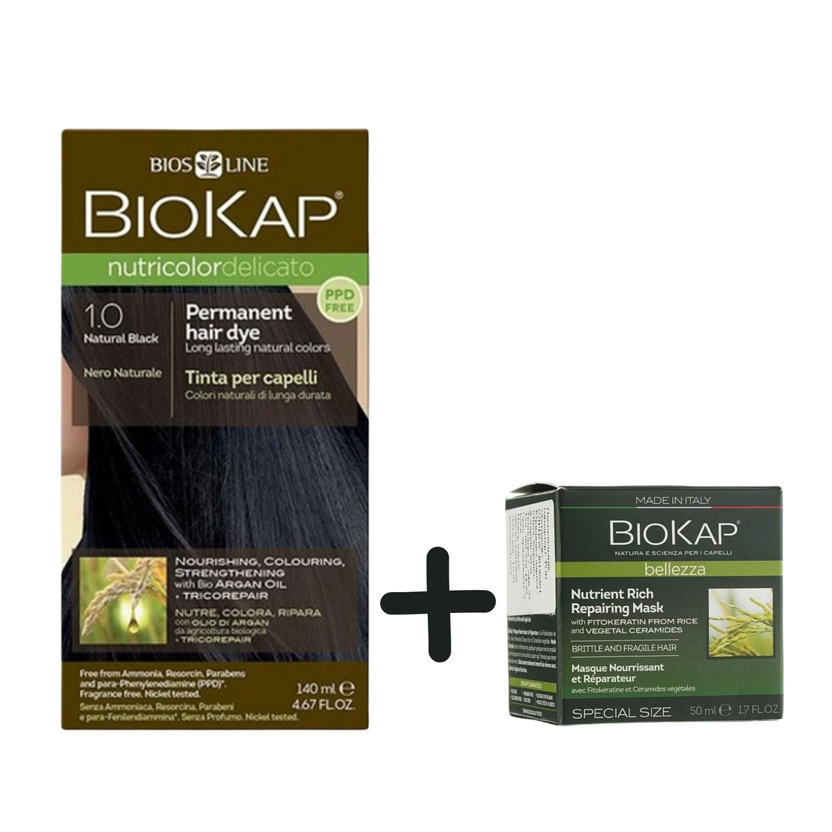 BIOKAP Nutricolor Delicato Coloration Naturelle pour Cheveux Délicats