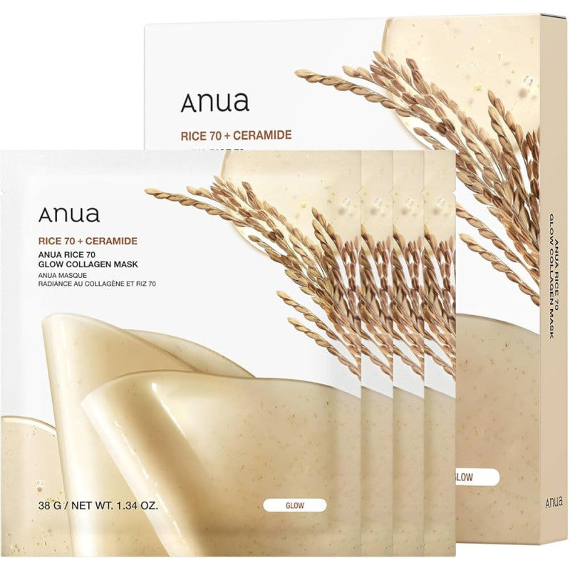 ANUA - Rice 70 Glow Collagen Mask