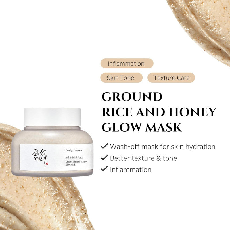 BEAUTY OF JOSEON GROUND RICE AND HONEY GLOW MASK 150 ML