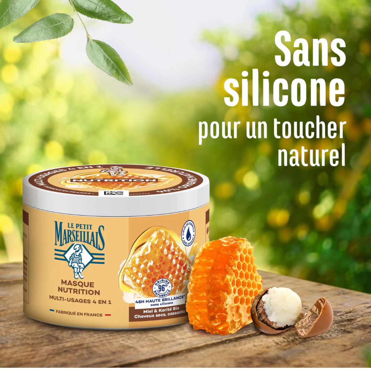 Le Petit Marseillais Masque 4 En 1 Nutrition Intense Miel De Provence et Karité Bio