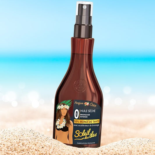 Huile Seche Bronzage Intense 50% Monoi - Soleil des iles