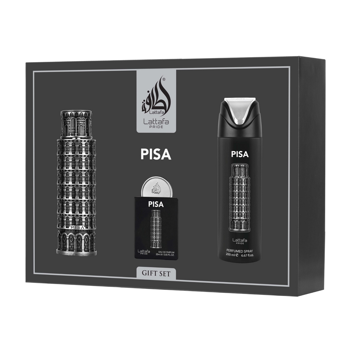 Lattafa - Pisa 3-Piece Perfume Gift Set