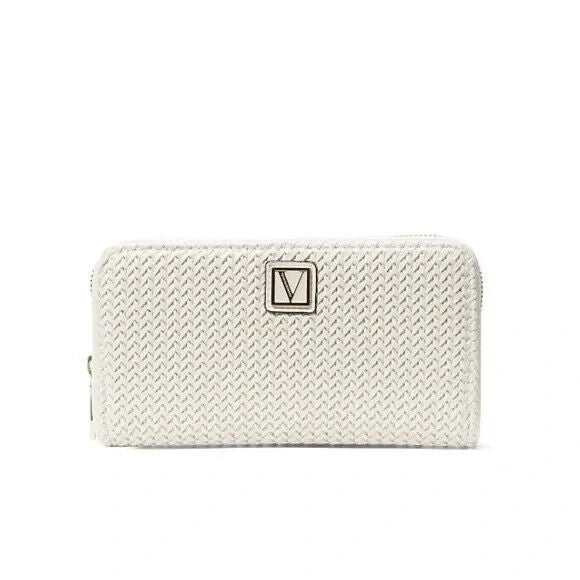 Victoria's Secret White woven wallet