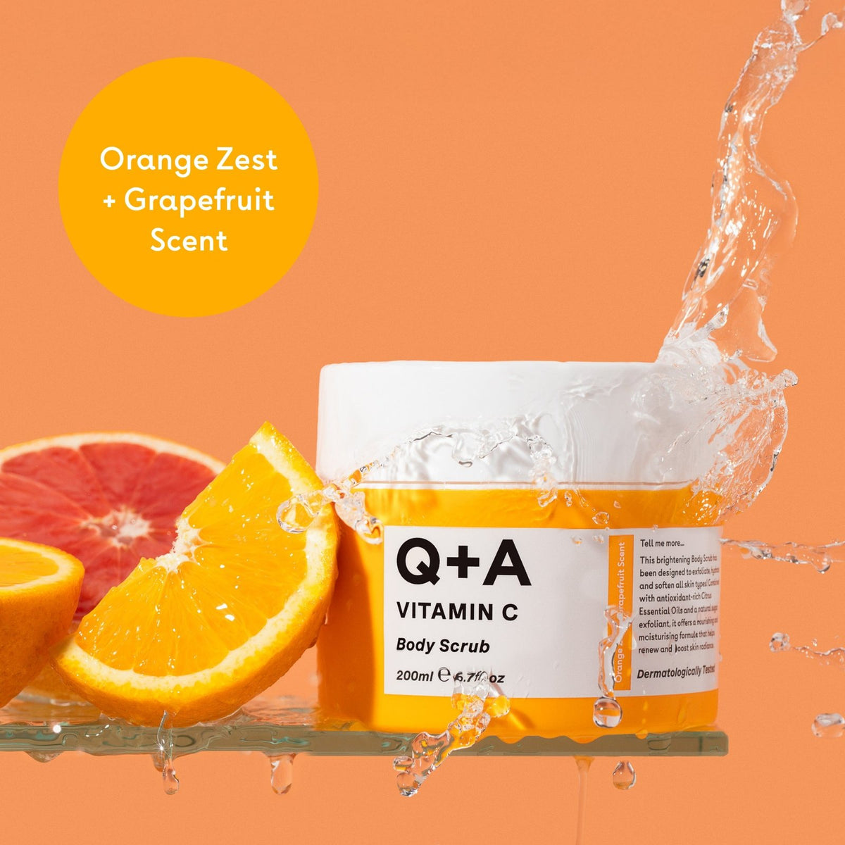 Q+a Vitamin C Body Scrub 250ml
