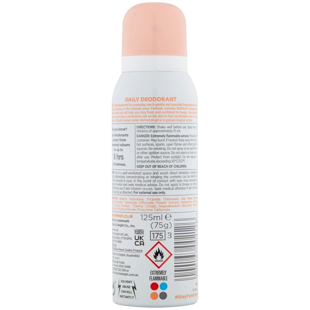 Femfresh Daily Freshness Intimate Deodorant 125 ml