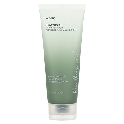 ANUA HEARTLEAF QUERCETINOL PORE DEEP CLEANSING FOAM