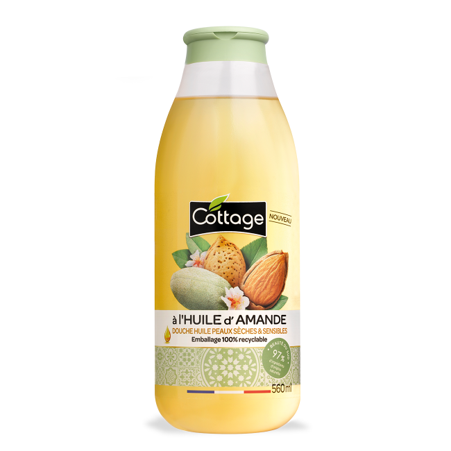 Cottage Douche Huile Extra-Nourrissante Huile d'Amande 560ml