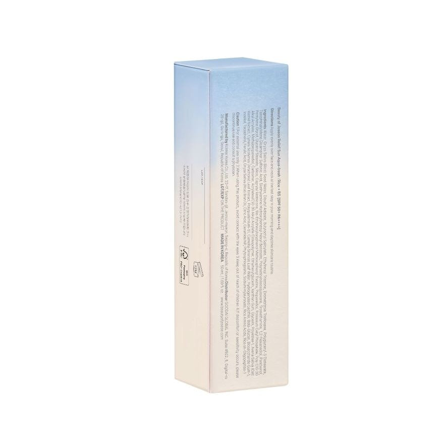 BEAUTY OF JOSEON RELIEF SUN AQUA FRESH RICE + B5 SPF 50+PA++++ 50ML