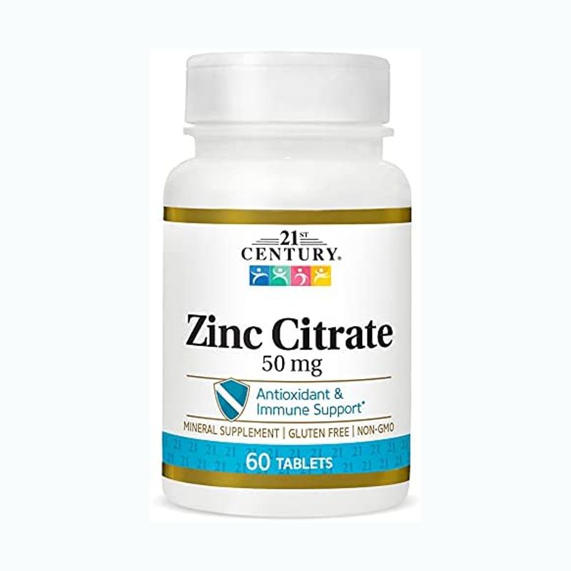 21st Century, Zinc Citrate, 50 mg, 60 Tablets