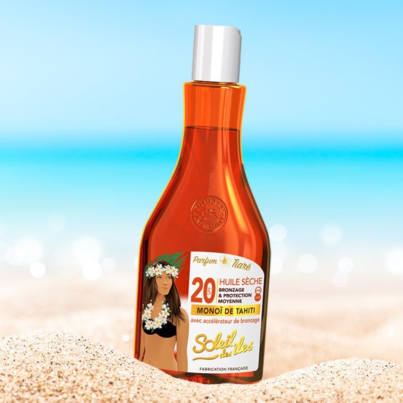 Huile Seche Bronzage et Protection - Soleil des iles