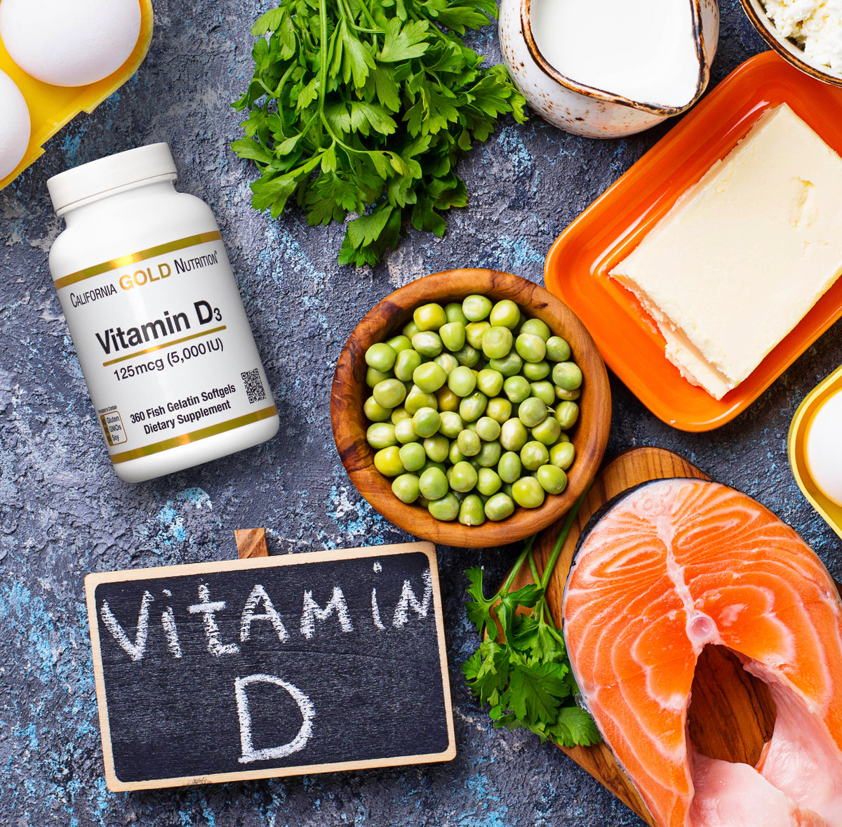 Vitamin D3, 50 mcg  (2,000IU) - CALIFORNIA GOLD NUTRITION